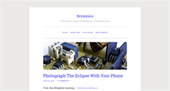 Desktop Screenshot of brysonics.com
