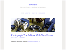 Tablet Screenshot of brysonics.com